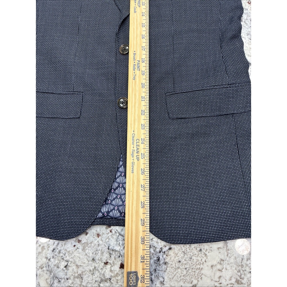 Ted Baker London Endurance Jay SPJ 36R Wool Navy Charcoal Blazer Sport Coat - Picture 12 of 12
